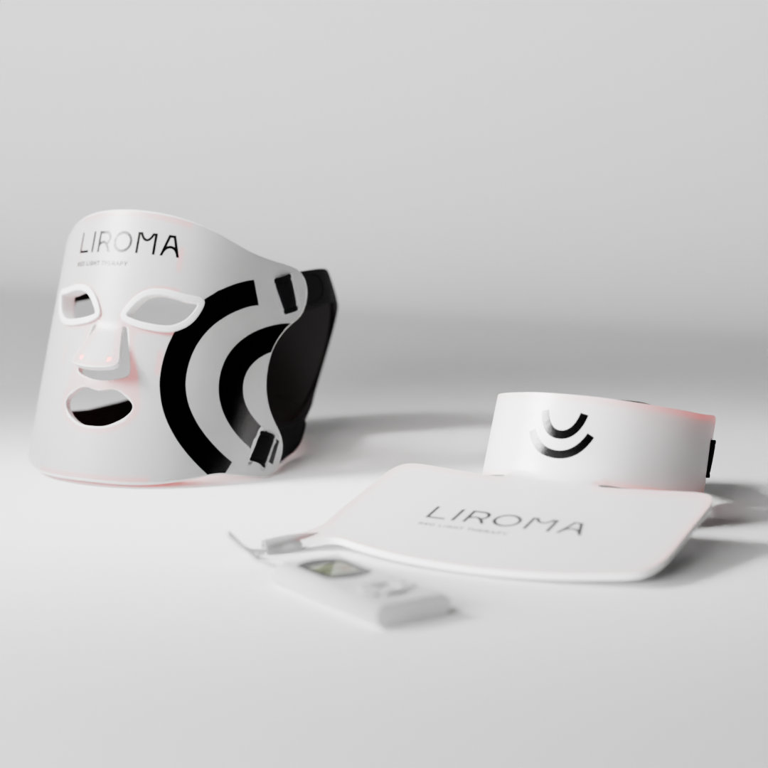 LIROMA® LED therapeutic red light and near-infrared face, neck and décolleté mask