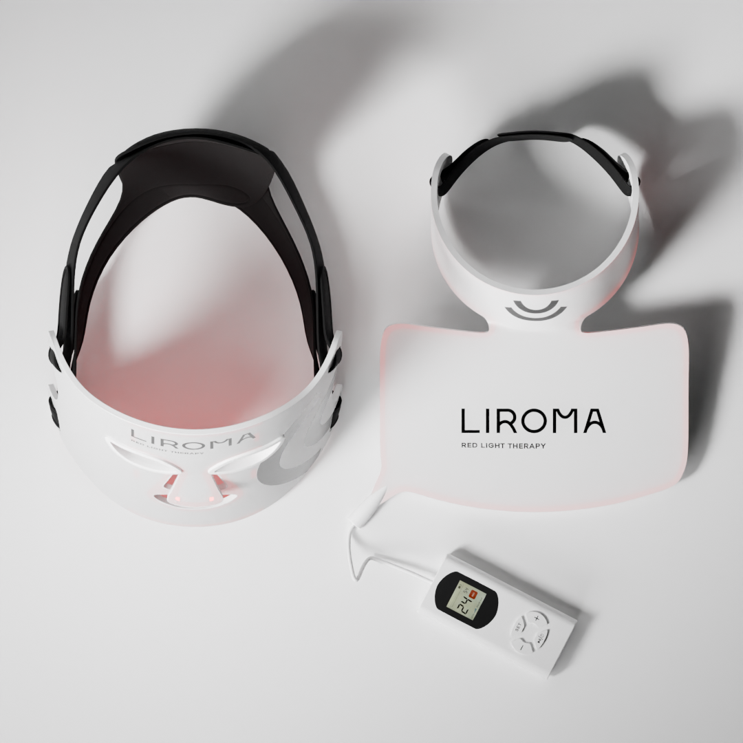 LIROMA® LED therapeutic red light and near-infrared face, neck and décolleté mask